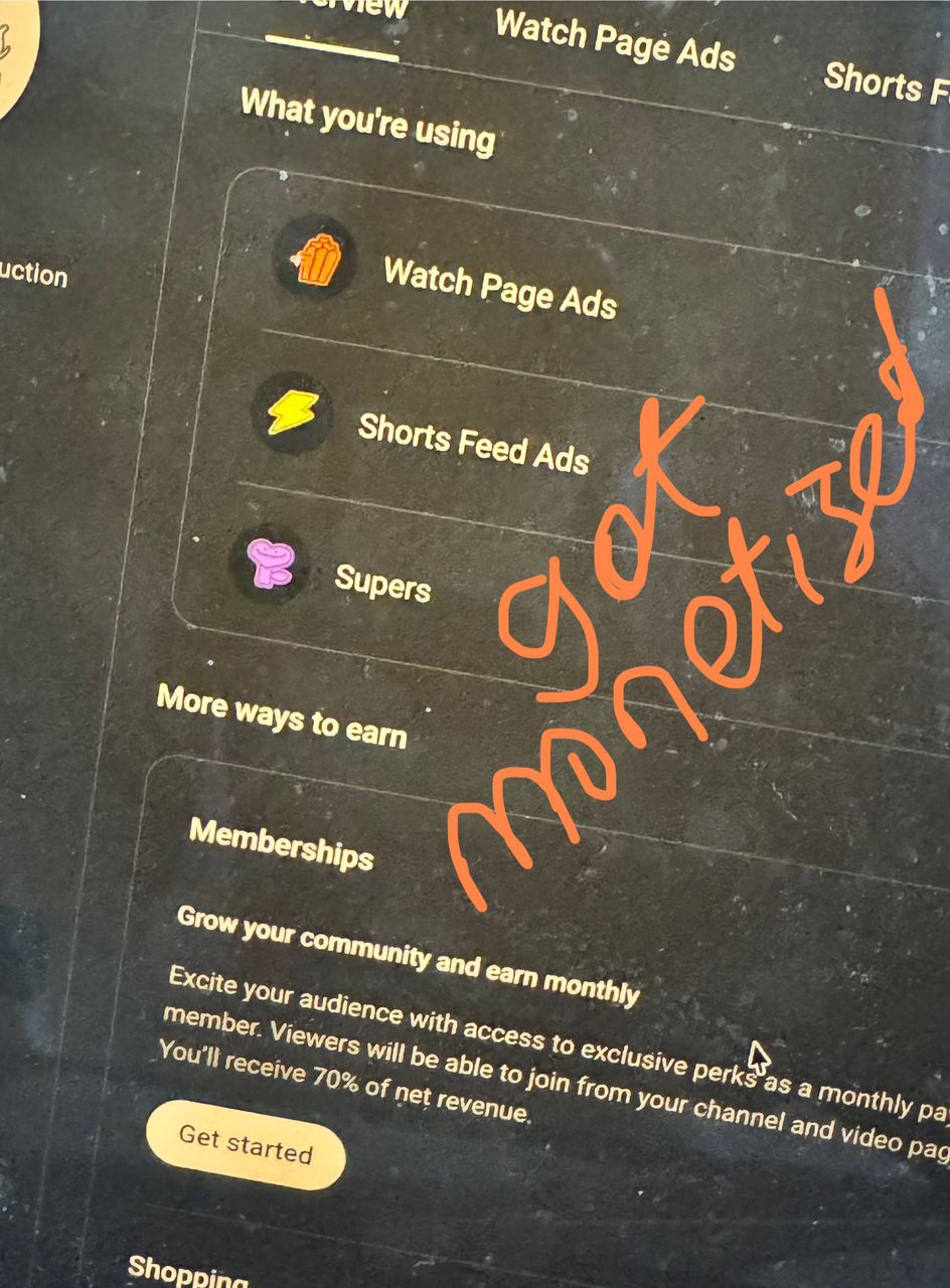 Youtube Monetized
